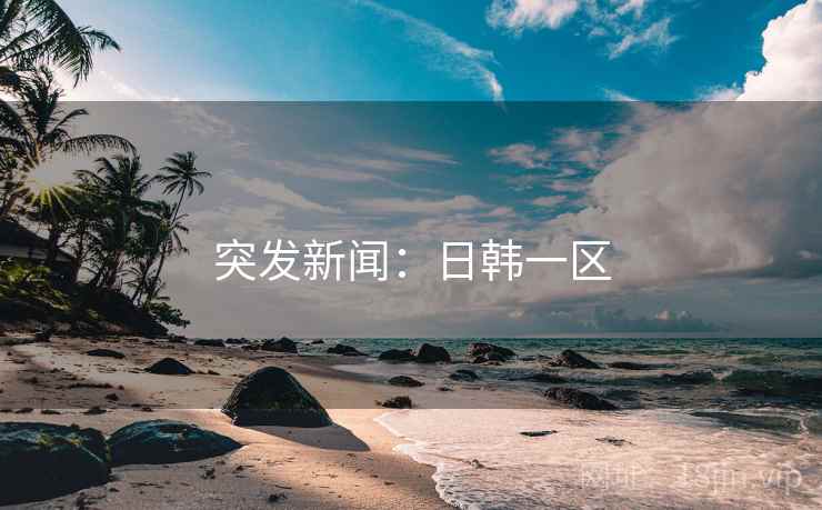 突发新闻：日韩一区